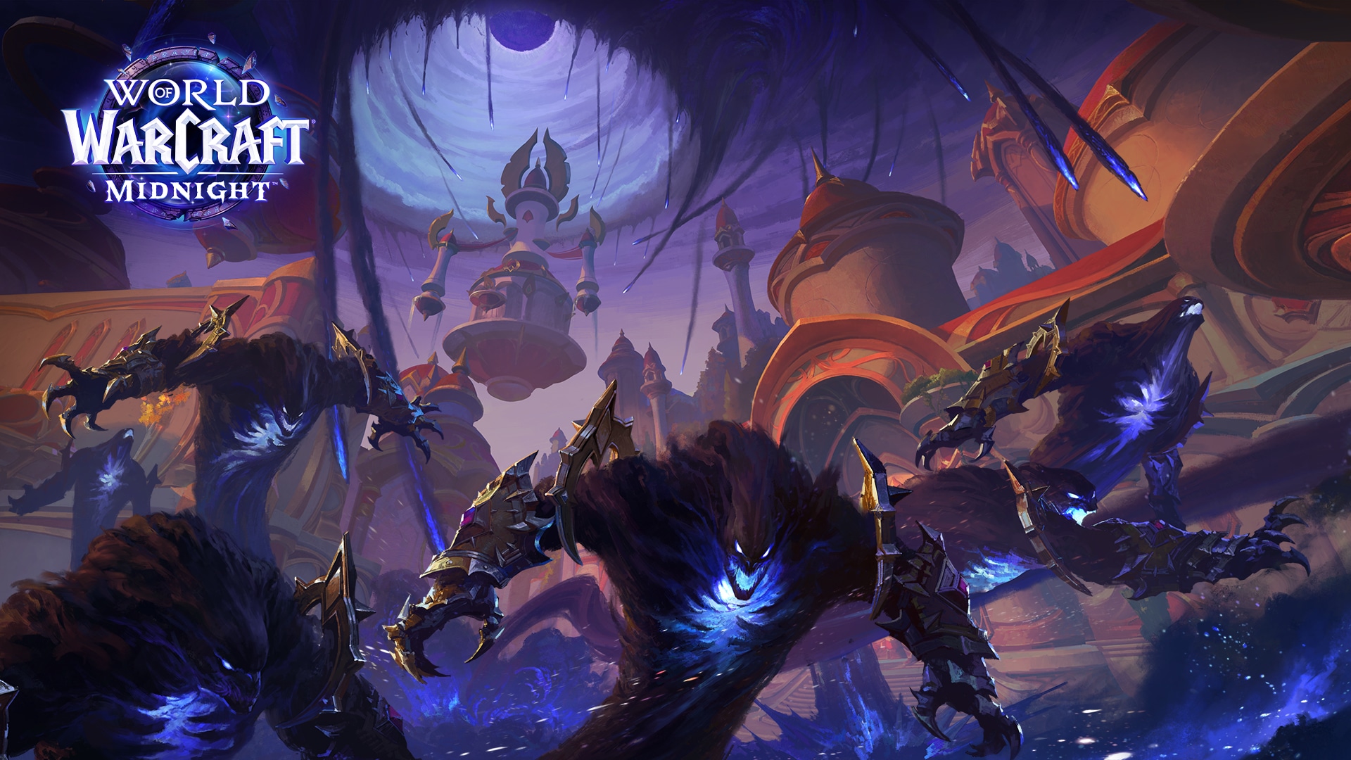 World of Warcraft's upcoming expansion Midnight, featuring promotional artwork